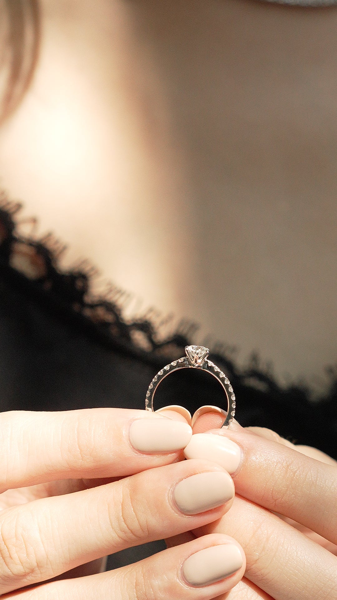 Corinne Ring 18K White Gold