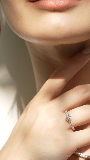 Corinne Ring 18K White Gold