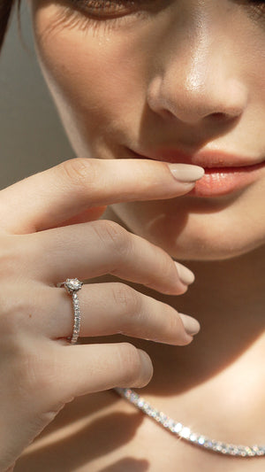 Corinne Ring 18K White Gold