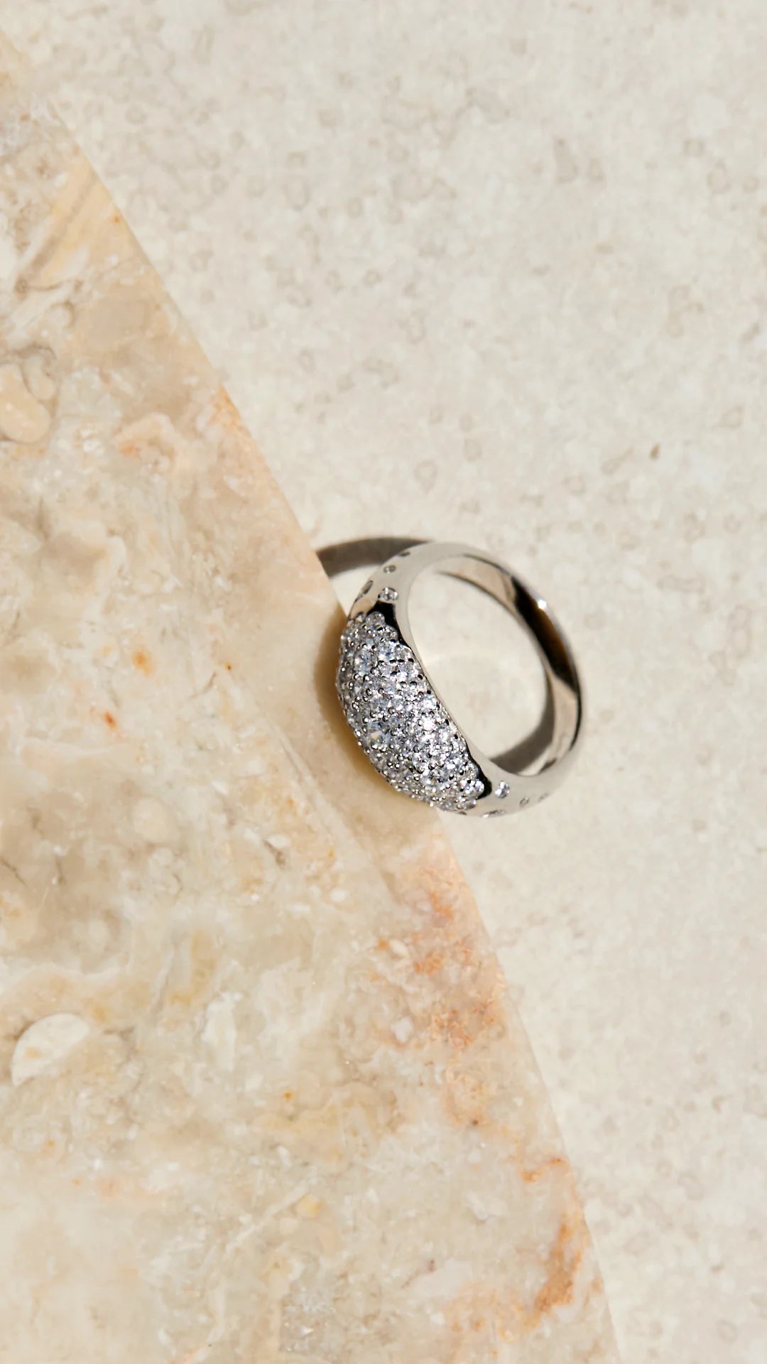 Hera Pavé Ring Sterling Silver