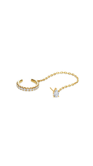 Mira Ear Cuff Extender Gold Vermeil
