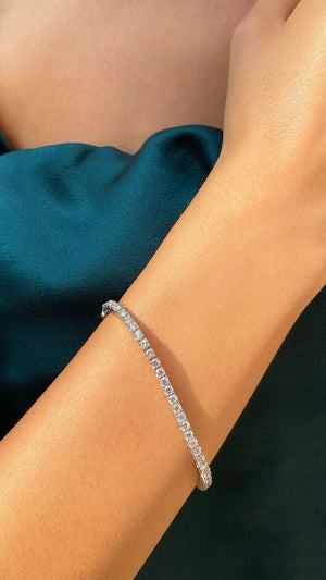 Sabrina Bracelet 3.41ct 18K White Gold