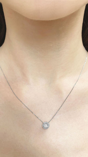 Cory Necklace 18K White Gold