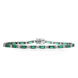 Emerald & Round Bracelet