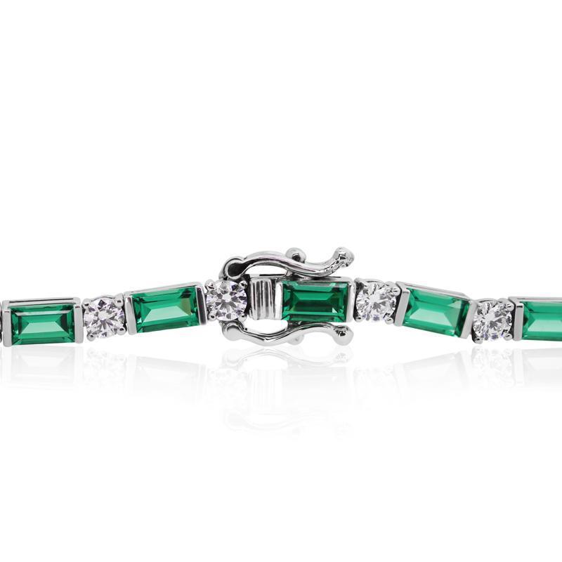 Emerald & Round Bracelet