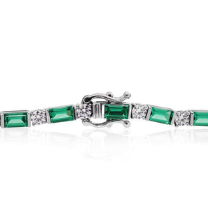 Emerald & Round Bracelet