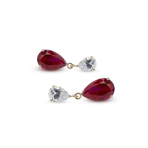 Arabella Double Pear Drop Earrings