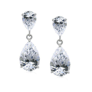 Arabella Double Pear Drop Earrings