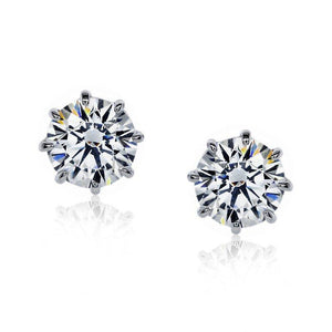 Gabriella Eight Prong Round Studs