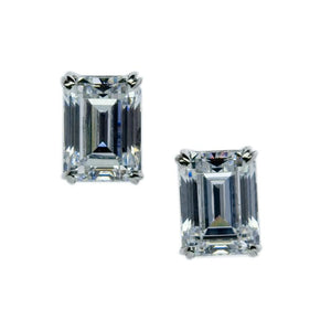 Fulton Emerald Double Prong Studs