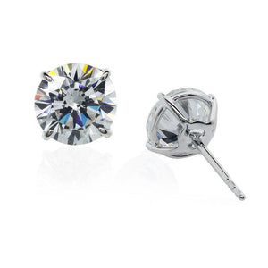 Eternal Four Prong Studs White Gold