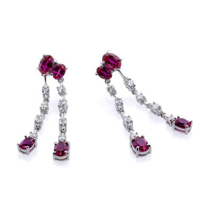 Robbie Ruby Chandelier Earrings