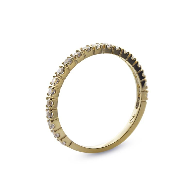 Fallon Half Eternity Ring Yellow Gold