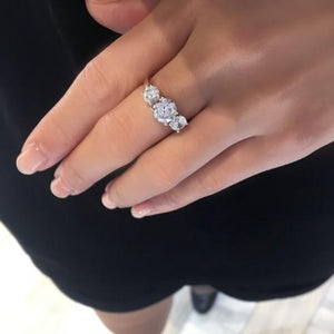 Harmony Three Round Trilogy Ring