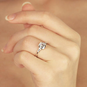 Dorothy Round Tapered Baguette Ring