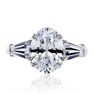 Kyla Oval Baguette Taper Ring