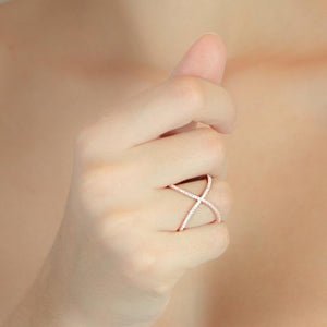 Sterling Silver Rose Gold Ring