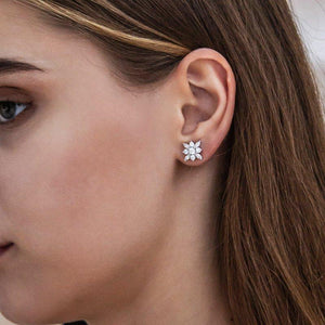 Snowflower Stud Earrings