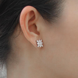Snowflower Stud Earrings