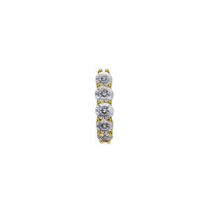 9K Yellow Hold Mini Hoop Earring