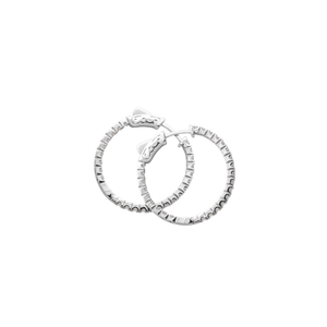 Sterling Silver Hoops - Double sided design