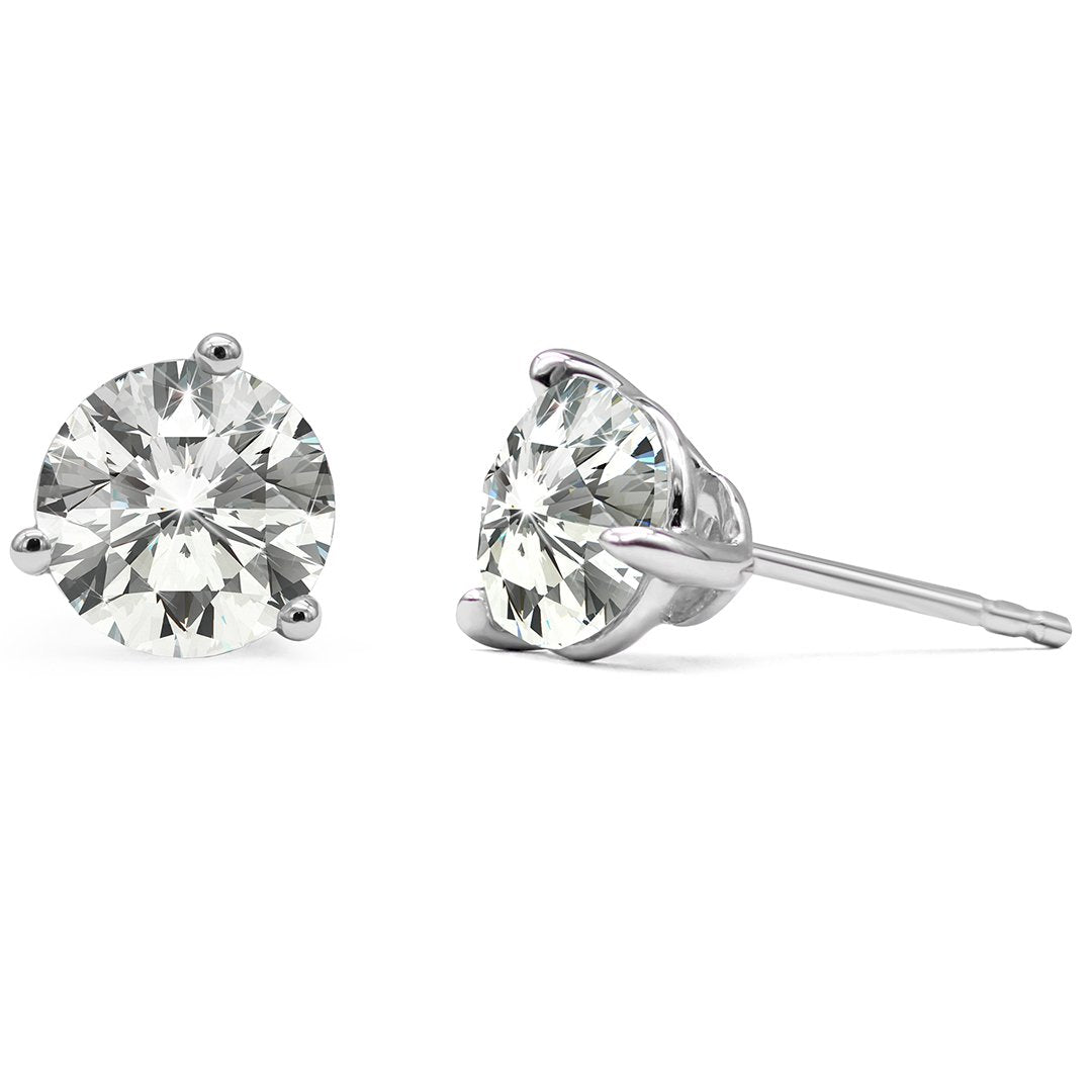 Lauren Studs 3.04ct 18K White Gold