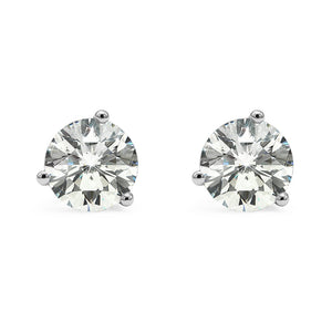 Lauren Studs 3.04ct 18K White Gold