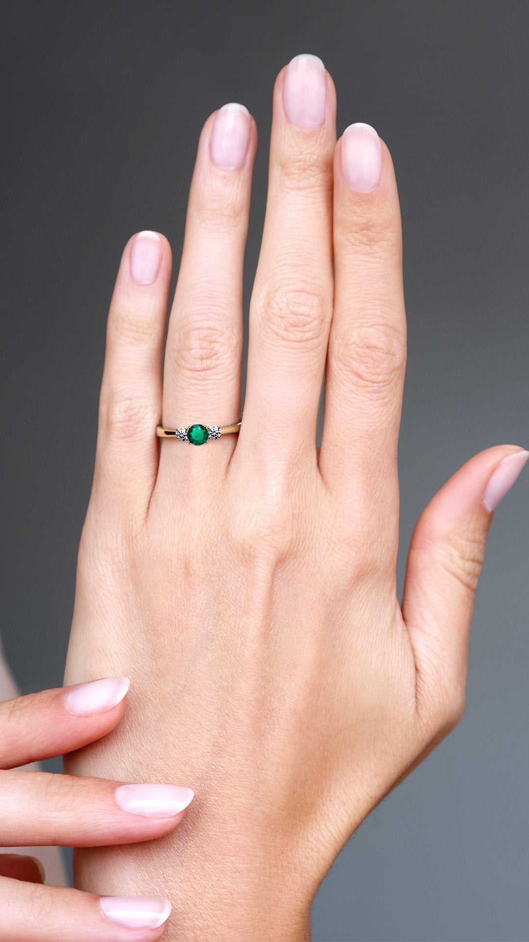 Adeline Ring 18K Rose Gold Emerald