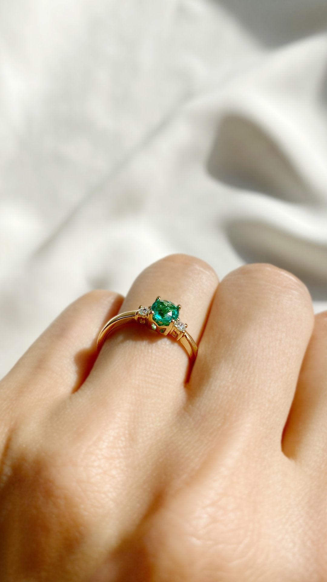 Adeline Ring 0.50ct 18K Yellow Gold Emerald