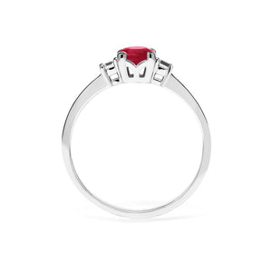 Beatrice Ring 0.50ct 18K White Gold Ruby