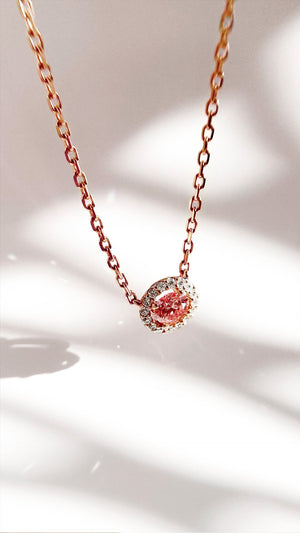 Berry Necklace 0.30ct 18K Rose Gold