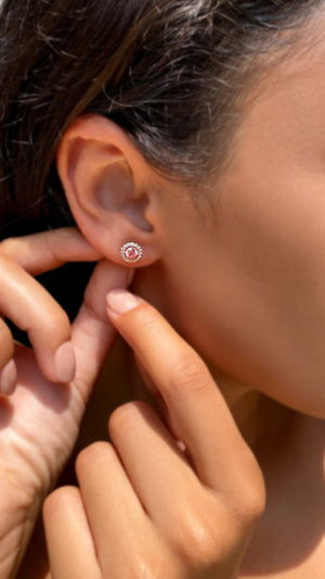 Berry Studs 0.44ct 18K Rose Gold