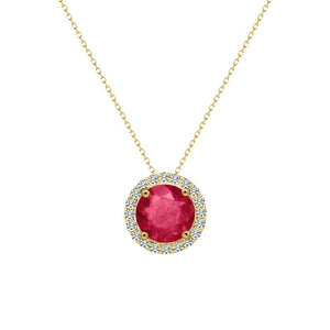 Cory Necklace 18K Yellow Gold Ruby