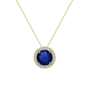 Cory Necklace 18K Yellow Gold Sapphire