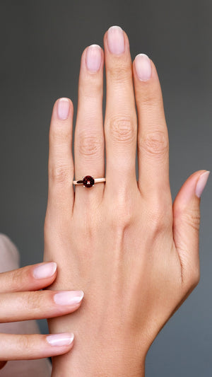 Caroline Ring 18K Rose Gold Ruby