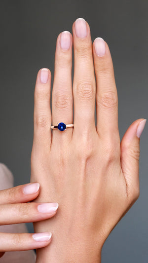 Caroline Ring 0.50ct 18K Rose Gold Tanzanite Sapphire
