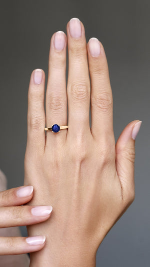 Caroline Ring 18K Rose Gold Sapphire