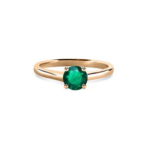 Caroline Ring 18K Rose Gold Emerald