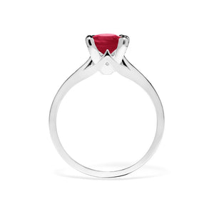 Caroline Ring 18K White Gold Ruby