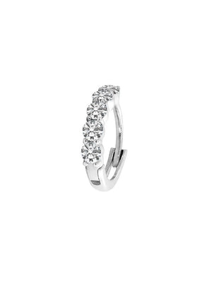 Celia Hoop 9K White Gold