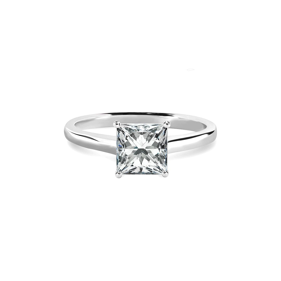 Charlotte Ring 0.90ct 18K White Gold