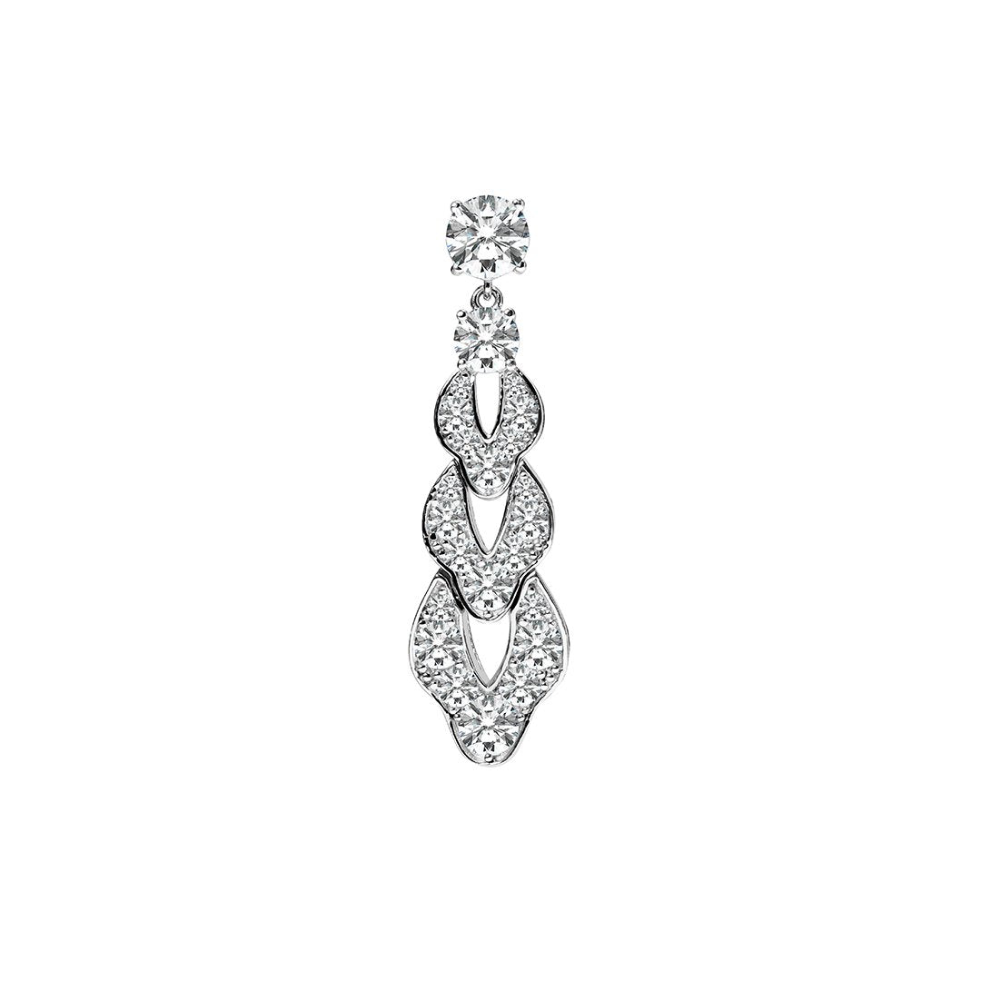 Cleto Earrings 18K White Gold