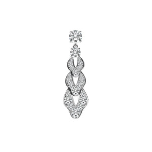 Cleto Earrings 18K White Gold