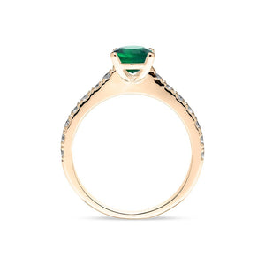 Cordelia Ring 18K Rose Gold Emerald