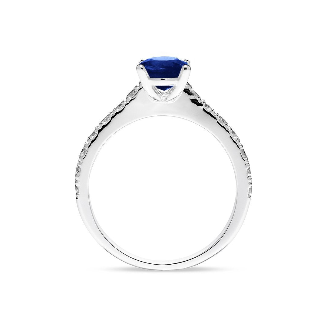 Cordelia Ring 18K White Gold Sapphire