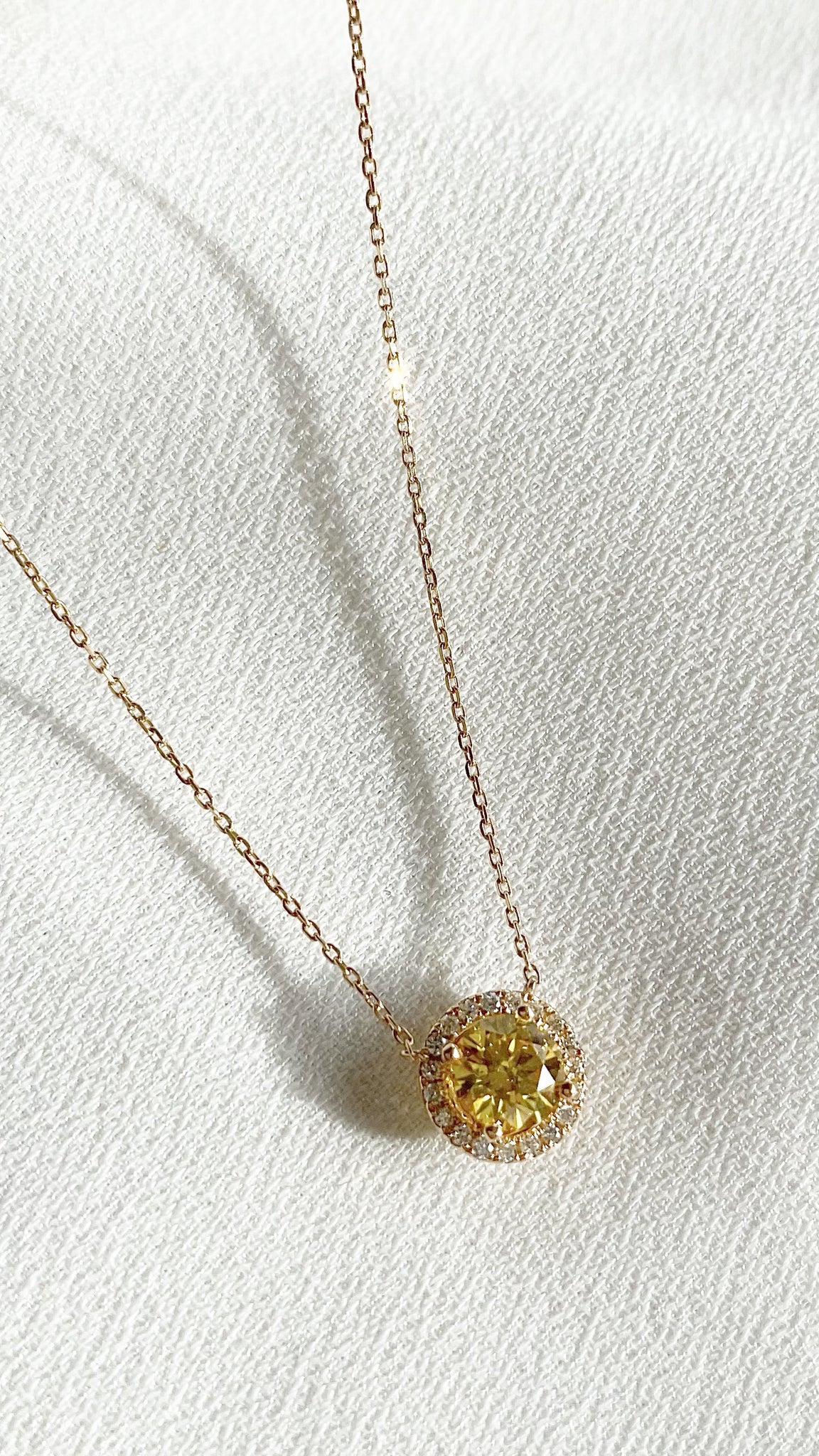 Cory Necklace 0.63ct Fancy Yellow 18K Yellow Gold