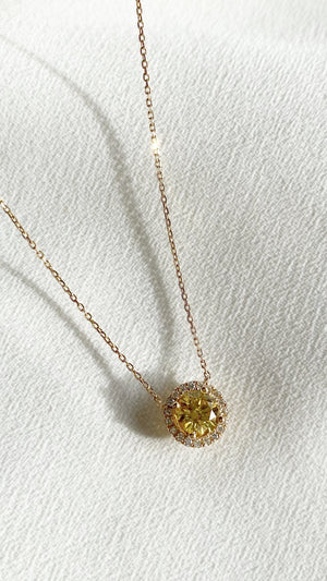Cory Necklace 0.63ct Fancy Yellow 18K Yellow Gold
