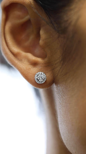 Cory Studs 18K White Gold