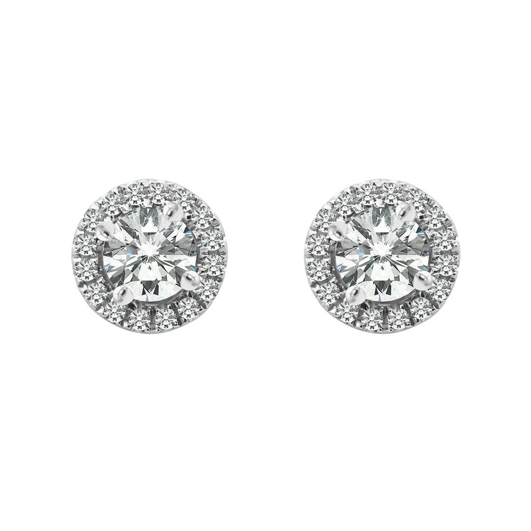 Cory Studs 0.80ct 18K White Gold