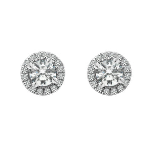 Cory Studs 0.86ct 18K White Gold